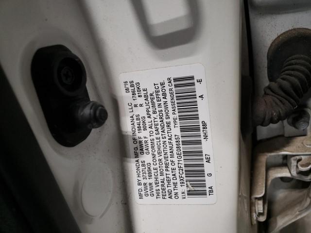 2016 HONDA CIVIC EX - 19XFC2F71GE086857