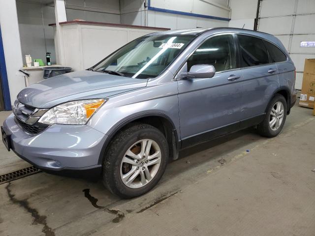 HONDA CR-V EXL 2010 blue  gas JHLRE4H76AC015400 photo #1