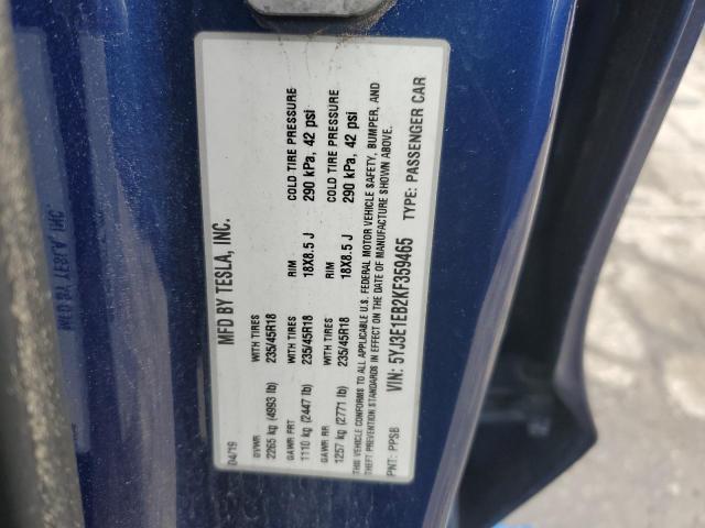 2019 TESLA MODEL 3 - 5YJ3E1EB2KF359465