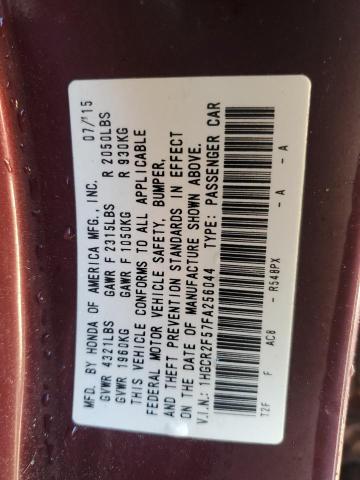 2015 HONDA ACCORD SPO - 1HGCR2F57FA256044