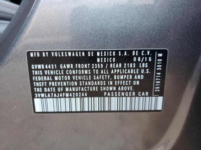 2015 VOLKSWAGEN JETTA TDI 3VWLA7AJ4FM420244