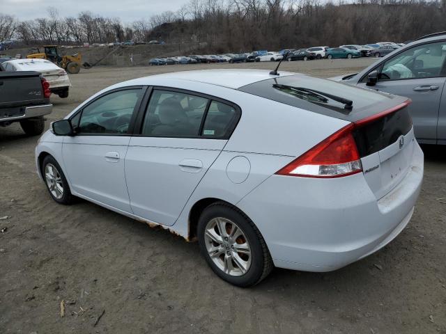 HONDA INSIGHT EX 2010 white  hybrid engine JHMZE2H77AS036777 photo #3