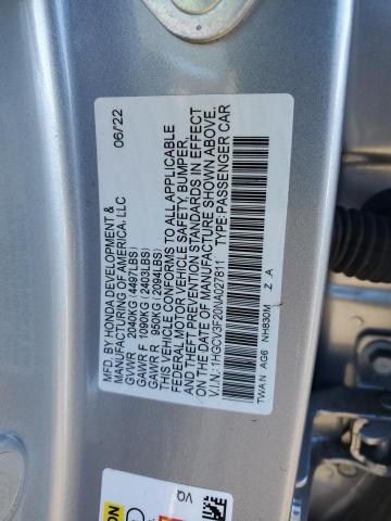 2022 HONDA ACCORD HYB - 1HGCV3F20NA027811