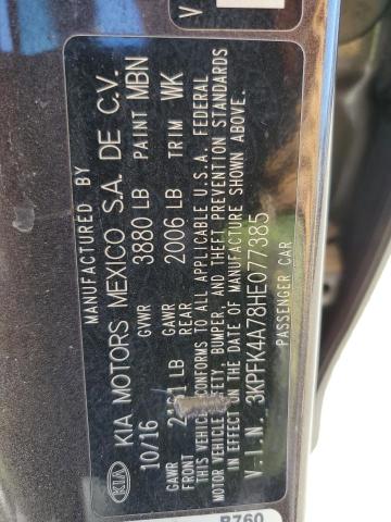 2017 KIA FORTE LX - 3KPFK4A78HE077385