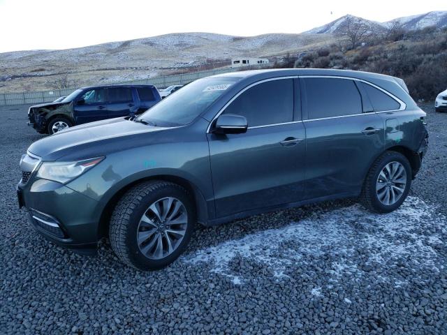 ACURA MDX TECHNO 2014 green  gas 5FRYD4H4XEB029891 photo #1