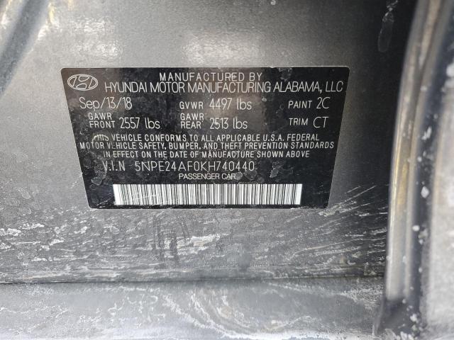 2019 HYUNDAI SONATA SE - 5NPE24AF0KH740440