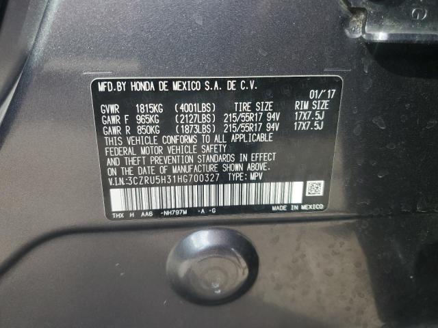 2017 HONDA HR-V LX 3CZRU5H31HG700327