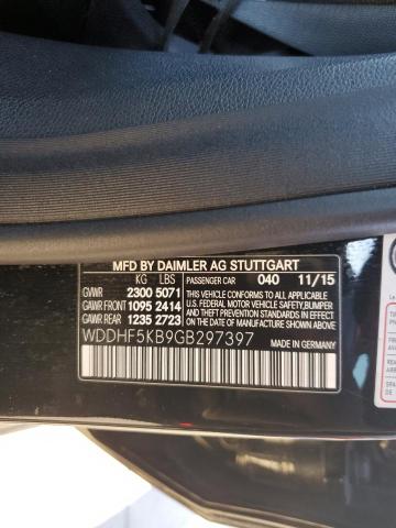 2016 MERCEDES-BENZ E-CLASS E3 WDDHF5KB9GB297397