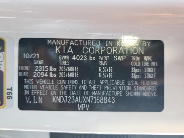2022 KIA SOUL LX KNDJ23AUXN7168843