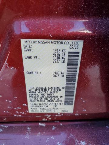 2016 NISSAN ALTIMA 2.5 - 1N4AL3AP2GC229397