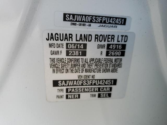 2015 JAGUAR XF 2.0T PR SAJWA0FS3FPU42451