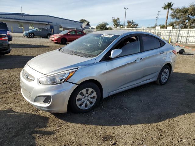 HYUNDAI ACCENT SE 2017 silver  gas KMHCT4AE0HU168680 photo #1