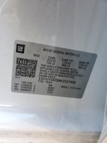 2019 CHEVROLET SILVERADO - 1GCUYDEDXKZ127950