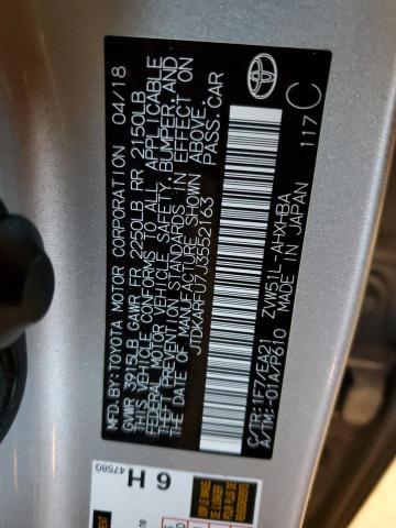 2018 TOYOTA PRIUS - JTDKARFU7J3552163