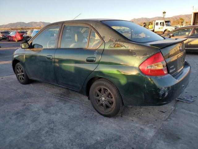 TOYOTA PRIUS 2002 green  hybrid engine JT2BK12U420038853 photo #3