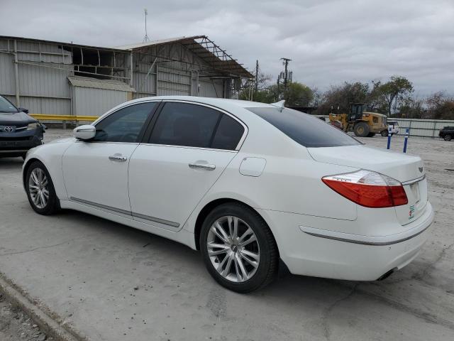 HYUNDAI GENESIS 4. 2011 white sedan 4d gas KMHGC4DF2BU140277 photo #3