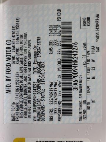 2017 FORD FUSION TIT - 3FA6P0D94HR243276
