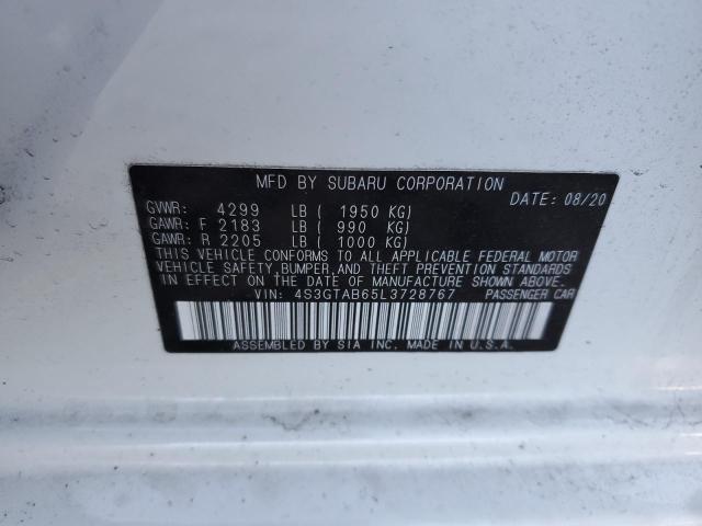 2020 SUBARU IMPREZA - 4S3GTAB65L3728767