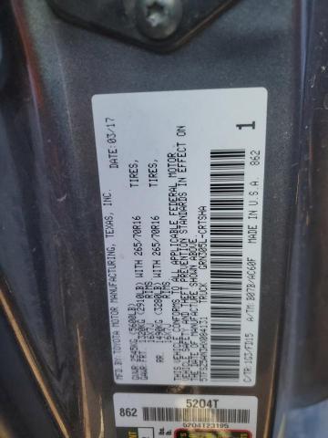 2017 TOYOTA TACOMA ACC - 5TFSZ5AN3HX084131