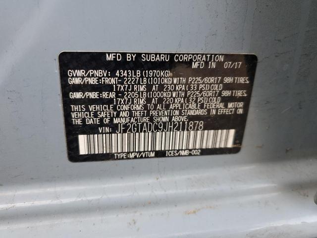2018 SUBARU CROSSTREK - JF2GTADC9JH211878
