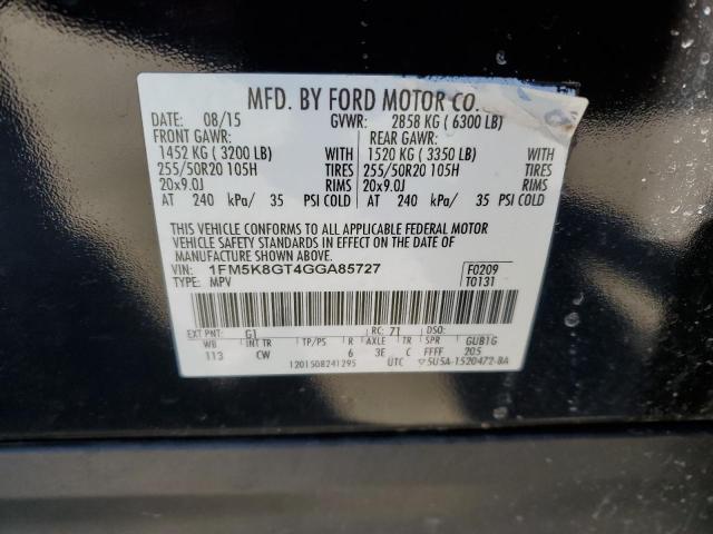 2016 FORD EXPLORER S - 1FM5K8GT4GGA85727