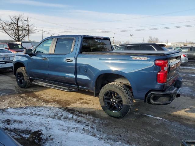 CHEVROLET SILVERADO 2021 blue  gas 1GCPYCEF7MZ177944 photo #3