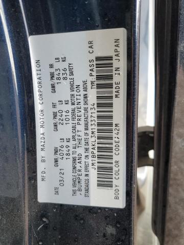 2021 MAZDA 3 SELECT JM1BPAKL3M1337134