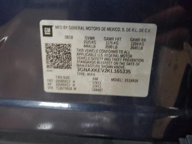 2019 CHEVROLET EQUINOX LT - 3GNAXKEV2KL165335