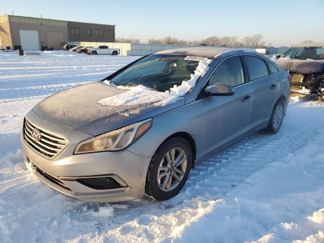 HYUNDAI SONATA SE 2016 blue sedan 4d gas 5NPE24AF9GH349388 photo #1