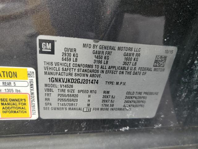 2016 CHEVROLET TRAVERSE L 1GNKVJKD2GJ201474