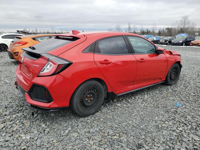 Vin: shhfk7h47ku301985, lot: 88462925, honda civic sport 20193