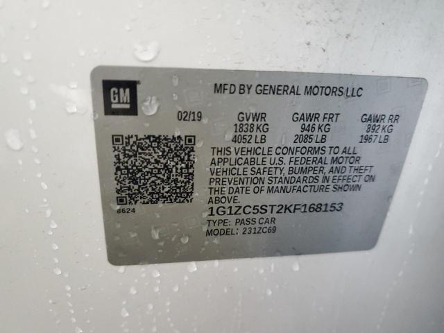 2019 CHEVROLET MALIBU LS - 1G1ZC5ST2KF168153