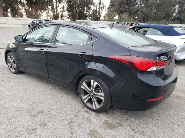 HYUNDAI ELANTRA SE 2015 black sedan 4d gas KMHDH4AHXFU230616 photo #3