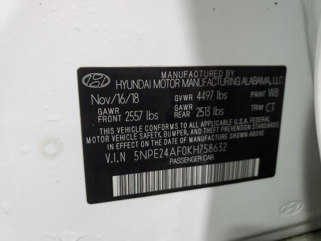 2019 HYUNDAI SONATA SE - 5NPE24AF0KH758632