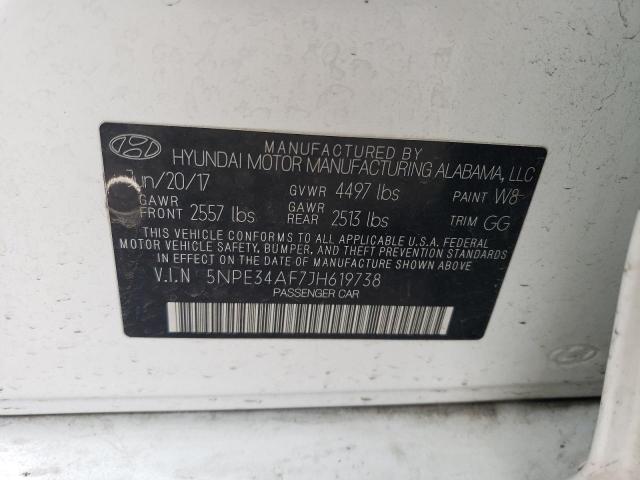 2018 HYUNDAI SONATA SPO - 5NPE34AF7JH619738