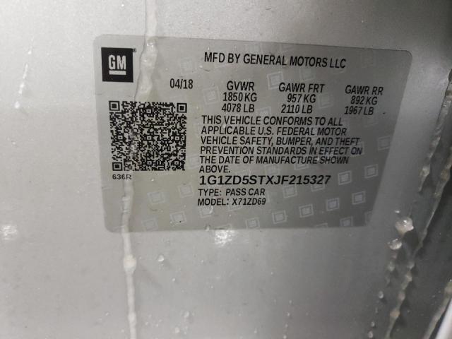 2018 CHEVROLET MALIBU LT - 1G1ZD5STXJF215327