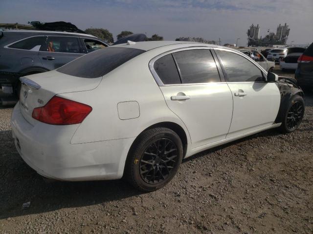 INFINITI G37 2012 white  gas JN1CV6AR9CM976079 photo #4