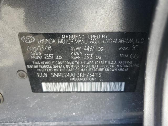 2019 HYUNDAI SONATA SE - 5NPE24AF3KH734115