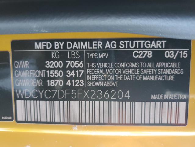 2015 MERCEDES-BENZ G 63 AMG - WDCYC7DF5FX236204