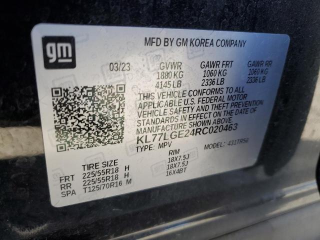 2024 CHEVROLET TRAX 1RS - KL77LGE24RC020463