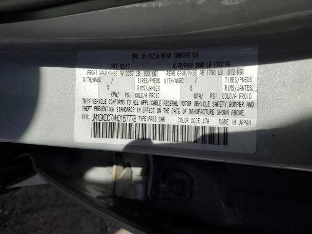 2017 MAZDA CX-3 TOURI JM1DKDC7XH0167778