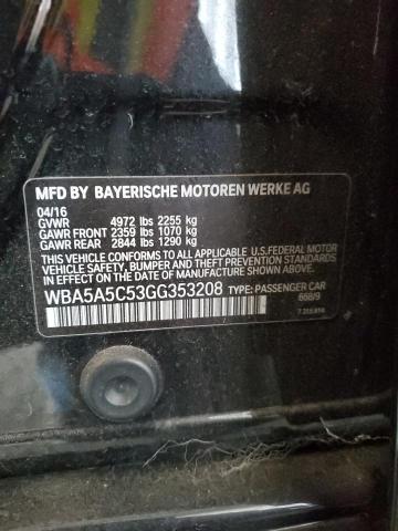 2016 BMW 528 I WBA5A5C53GG353208