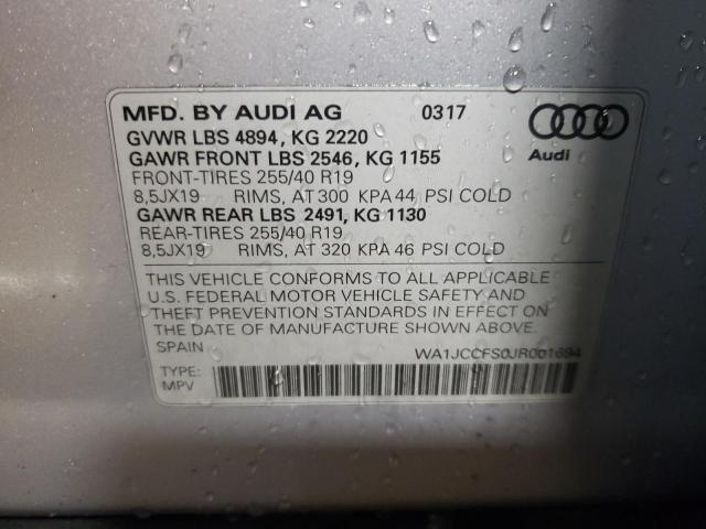 2018 AUDI Q3 PREMIUM - WA1JCCFS0JR001694