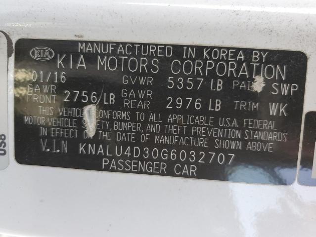 2016 KIA K900 KNALU4D30G6032707