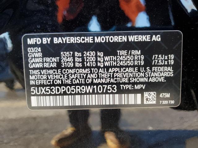 2024 BMW X3 XDRIVE3 - 5UX53DP05R9W10753