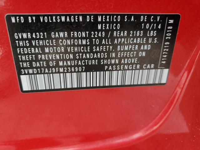 2015 VOLKSWAGEN JETTA SE - 3VWD17AJ9FM236907