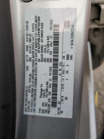 2019 FORD FIESTA 3FADP4BJXKM160399