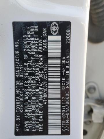 2017 TOYOTA AVALON XLE - 4T1BK1EB7HU257188