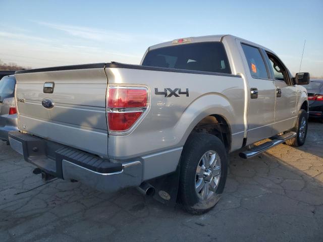 FORD F150 SUPER 2013 silver crew pic gas 1FTFW1ET8DFB40396 photo #4