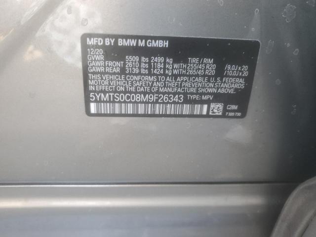 2021 BMW X3 M COMPE - 5YMTS0C08M9F26343